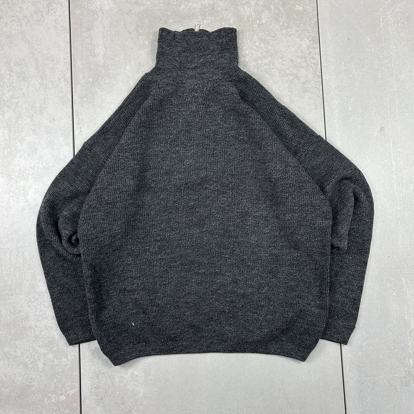 Vintage Lacoste Grey Quarter Zip Jumper - XL