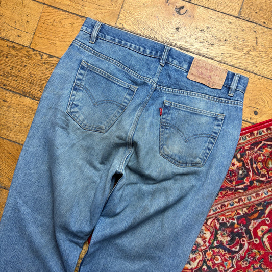 Vintage Levis 501 Straight Blue Denim Jeans - 36S