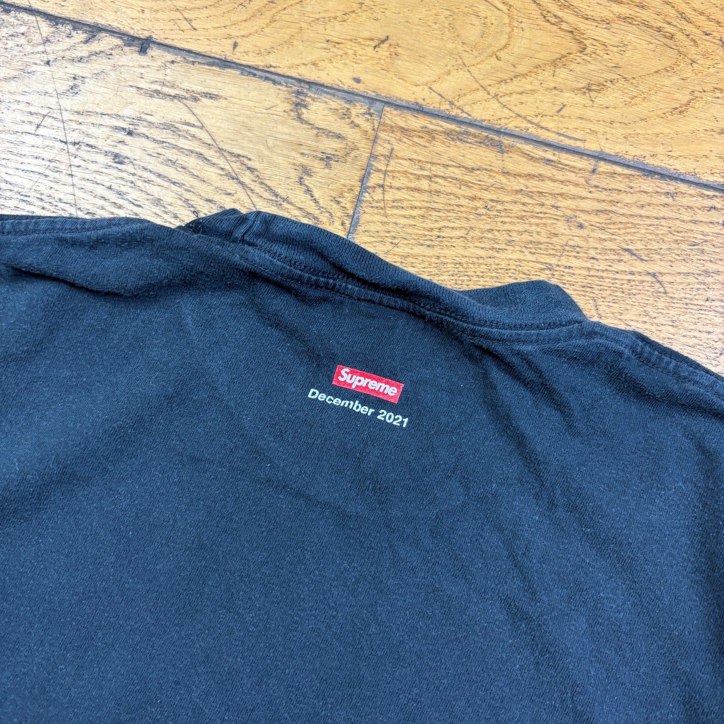 Supreme Christmas Black Graphic T-Shirt - M