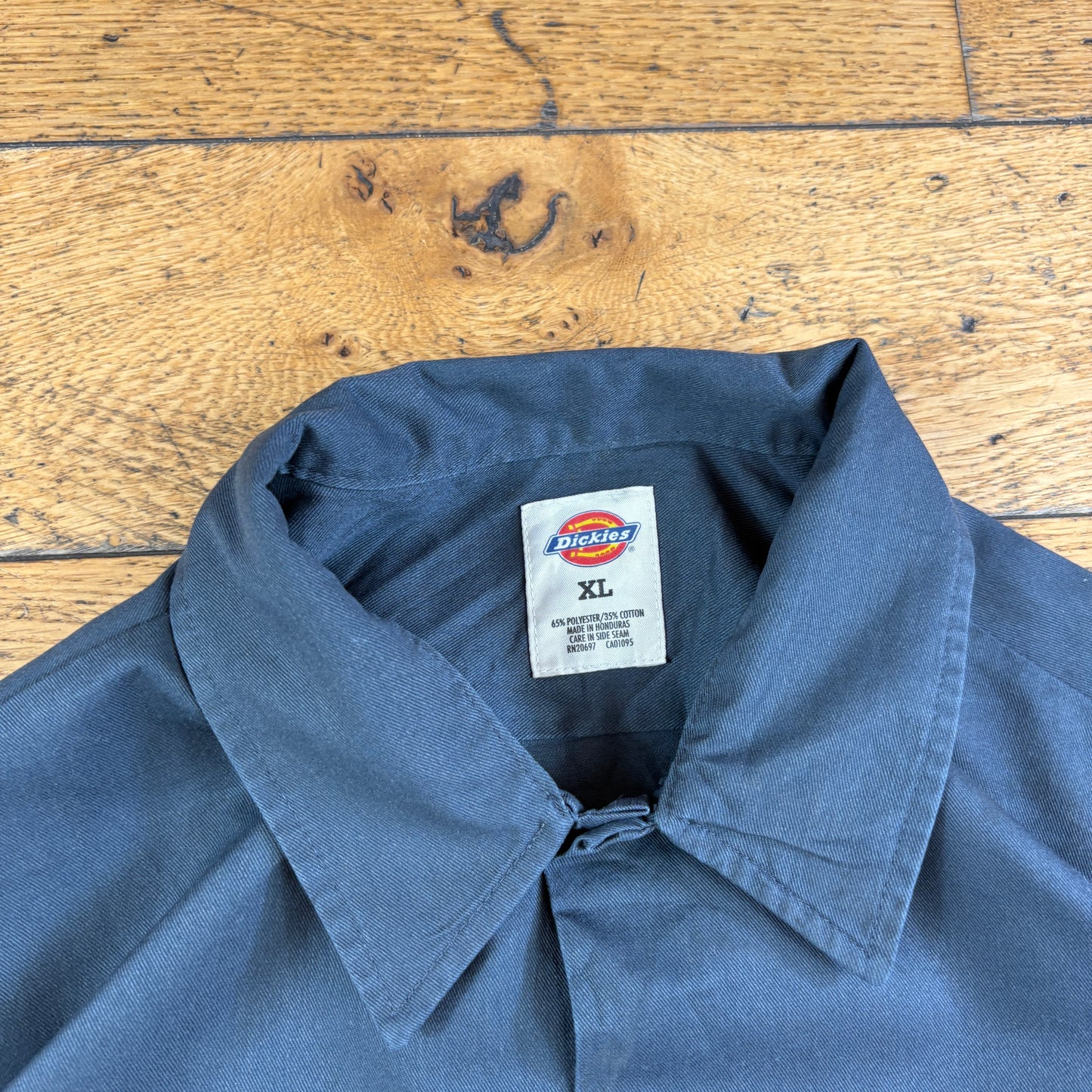 Vintage Dickies Grey Short Sleeve Workwear Shirt - XL