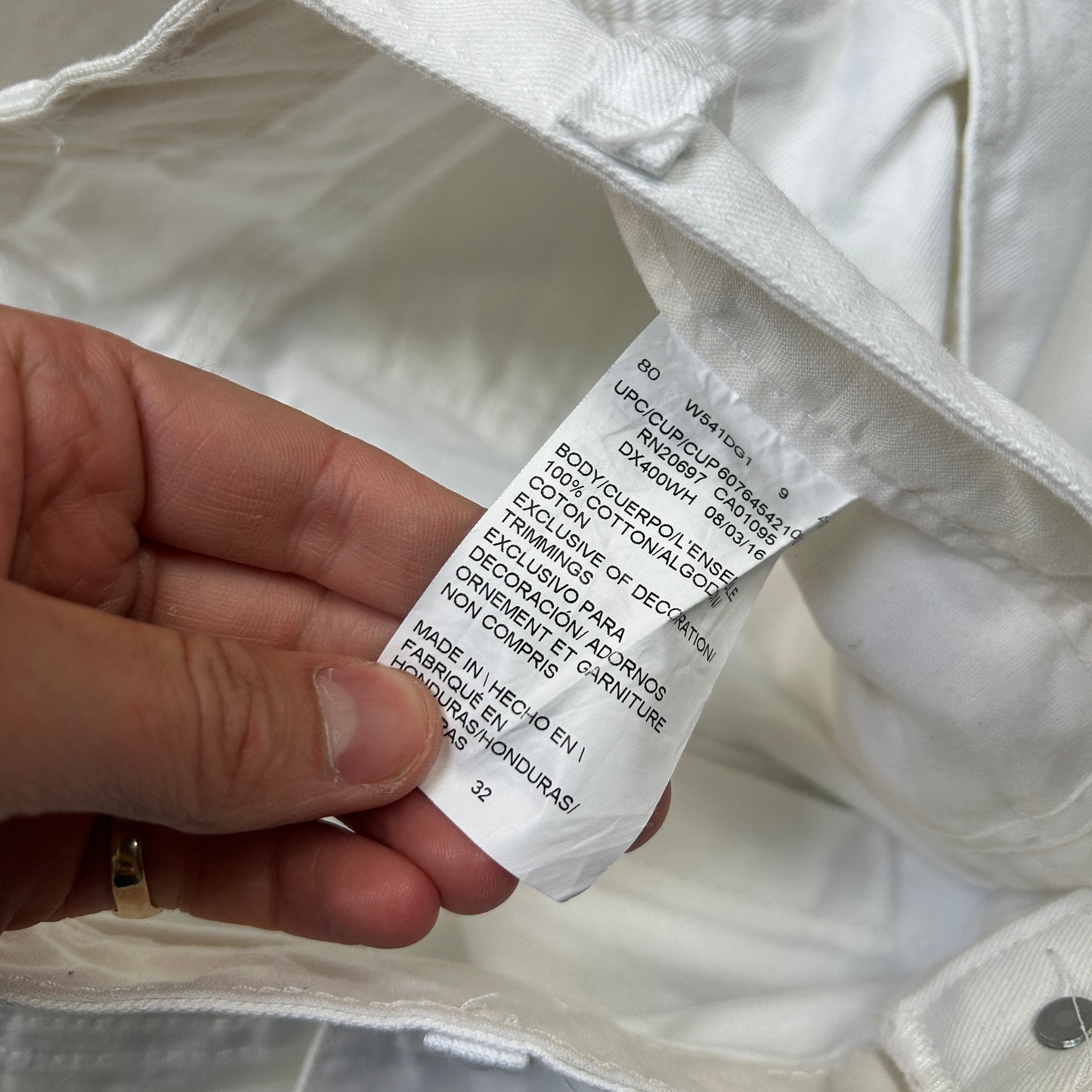 Vintage Dickies Workwear Carpenter White Baggy Shorts - 32