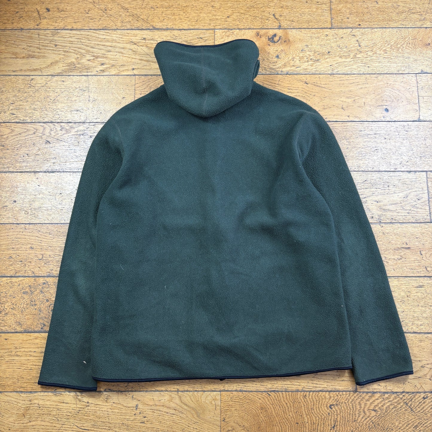 Vintage Energie Skate Green Zip Fleece Hoodie Sweatshirt - L