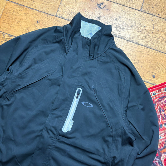 Vintage Oakley Black Lightweight Gorpcore Shell Jacket - M