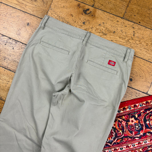 Vintage Womens Dickies 874 Skate Cream Trousers - Size 12