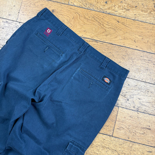 Vintage Dickies 874 Navy Cargo Skate Trousers - 36