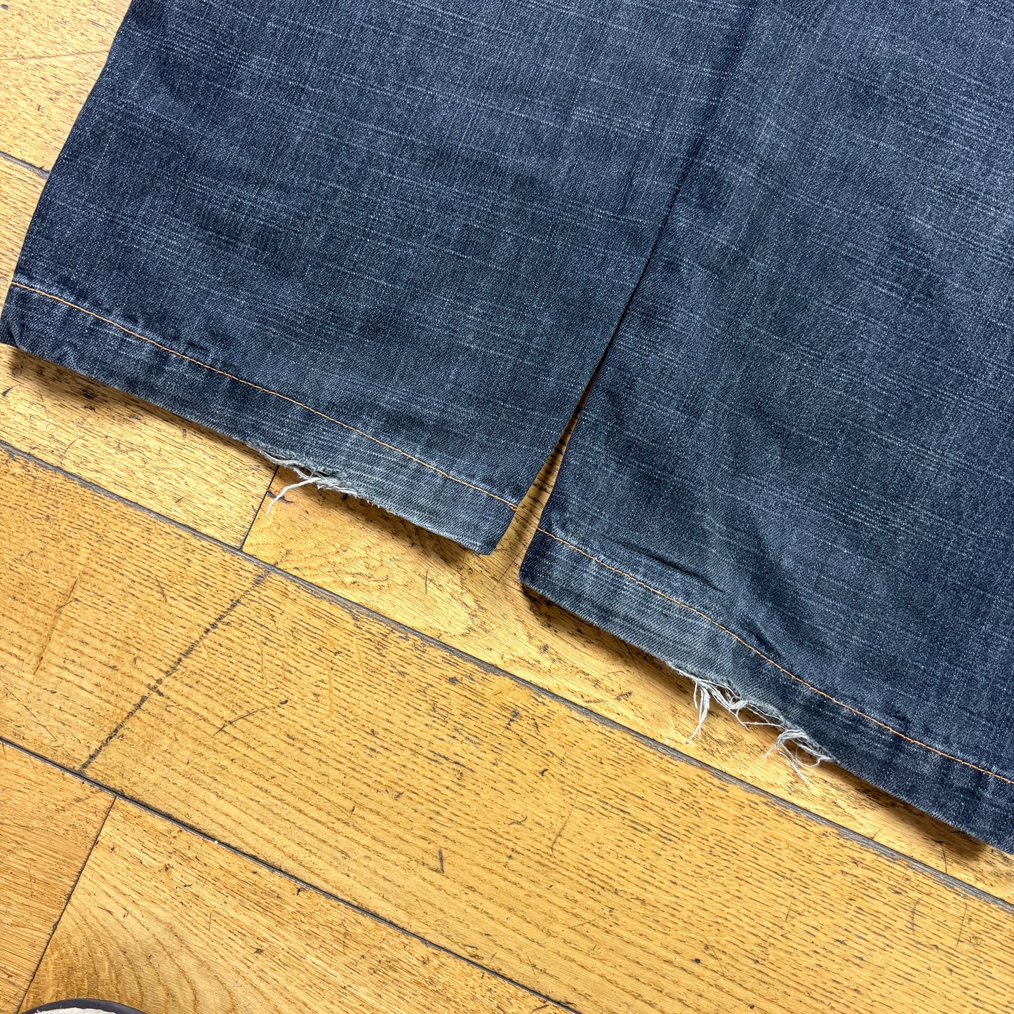 Vintage Black Embroidered Y2K Hip Hop Baggy Jeans - 36