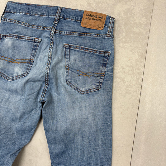 Vintage Levis Skinny Womens Blue Denim Jeans - Size 8