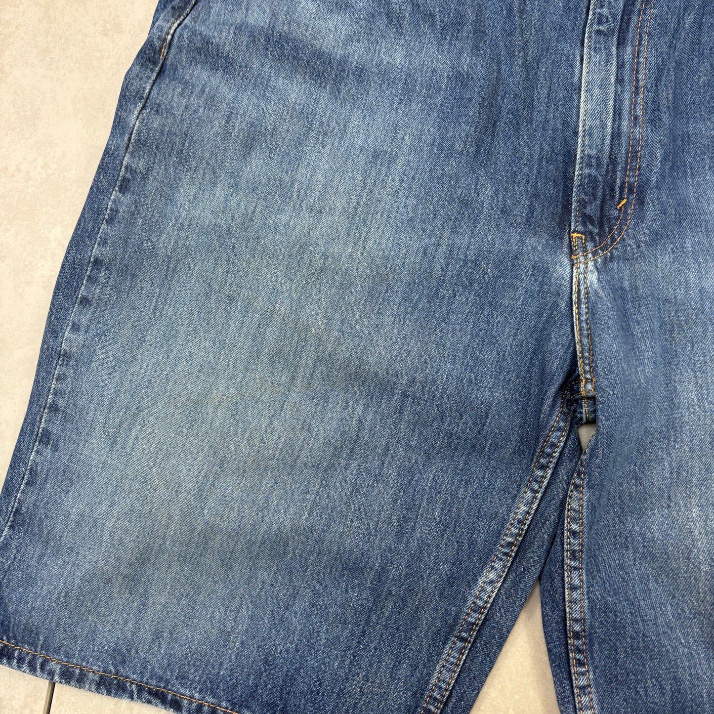 Vintage Levis 469 Baggy Blue Denim Shorts - 38