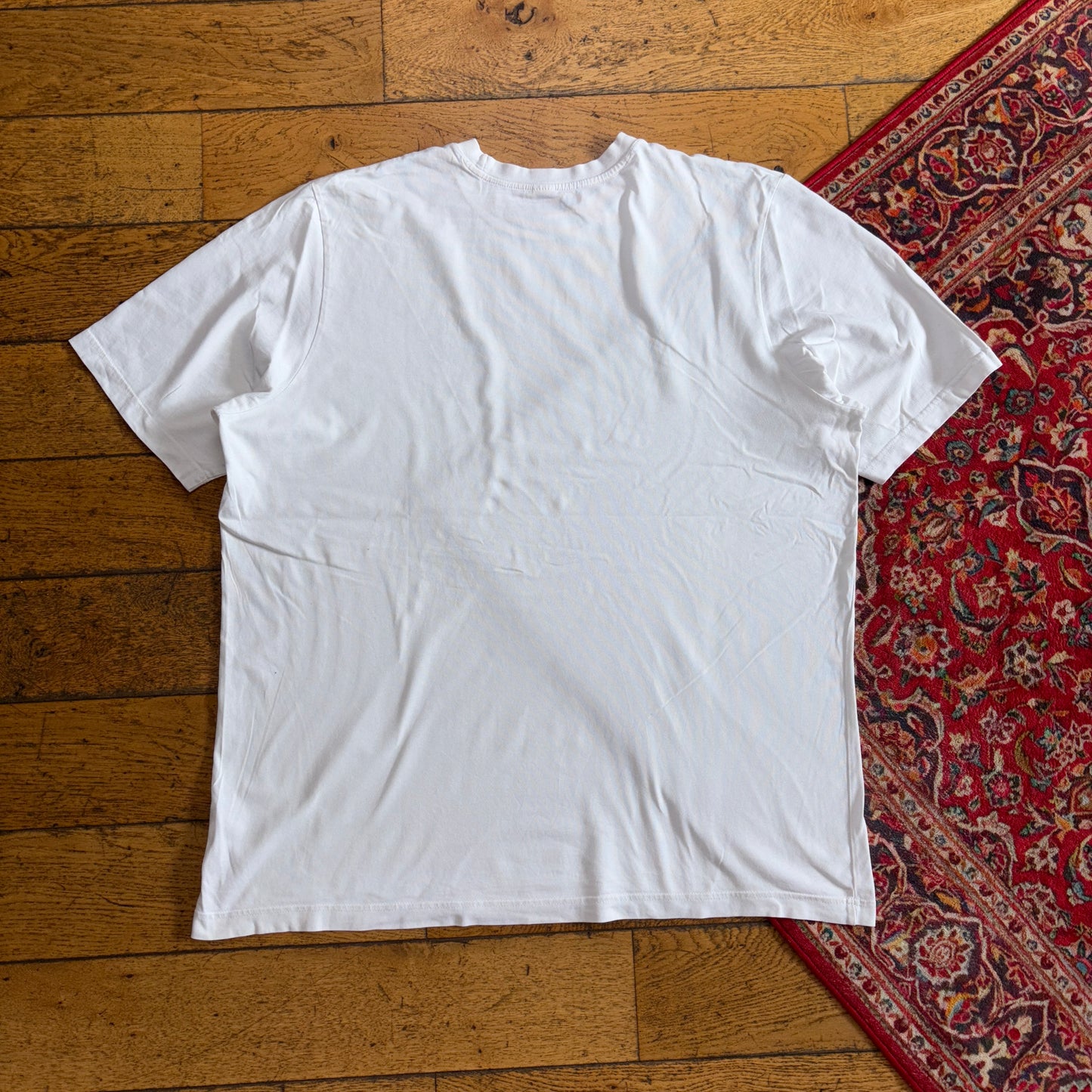 Vintage White Reebok Spellout Graphic T-Shirt - XL