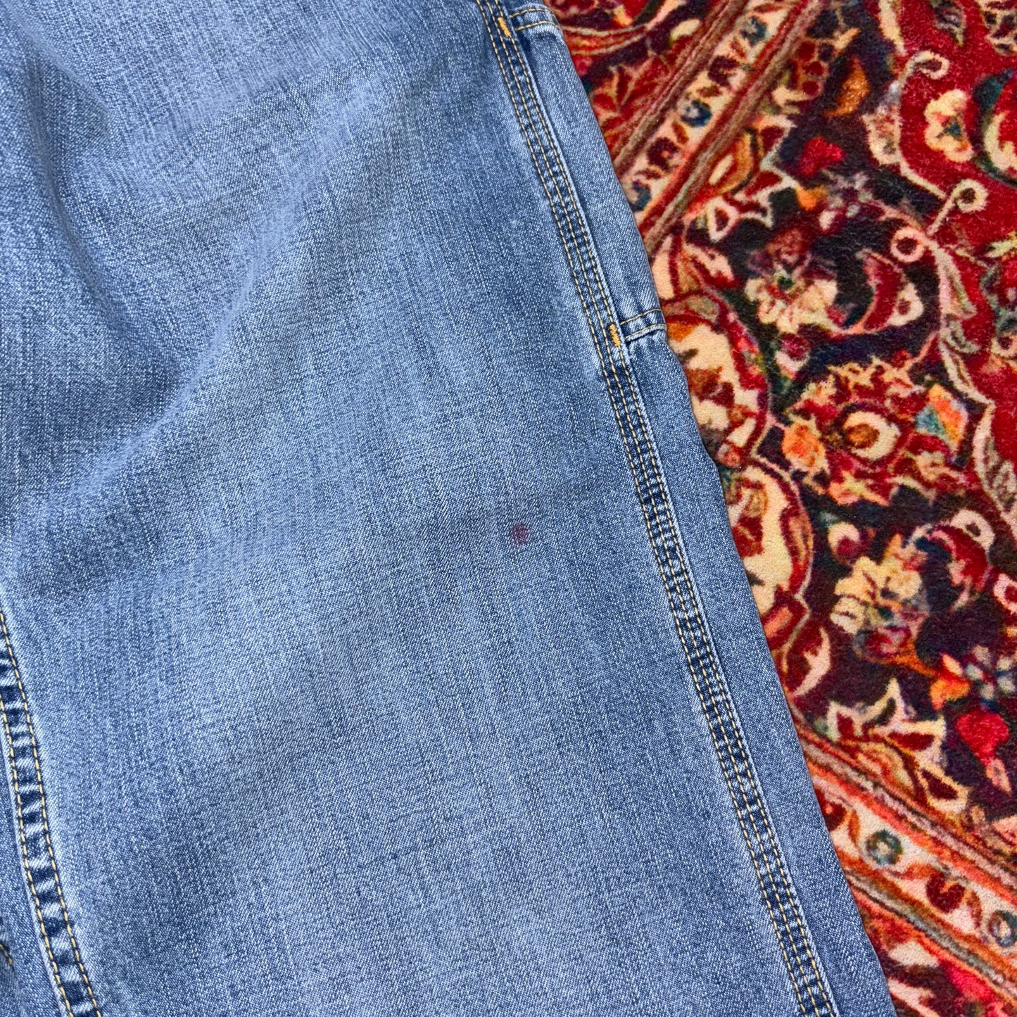Vintage Levis Blue Carpenter Workwear Baggy Jeans - 32R