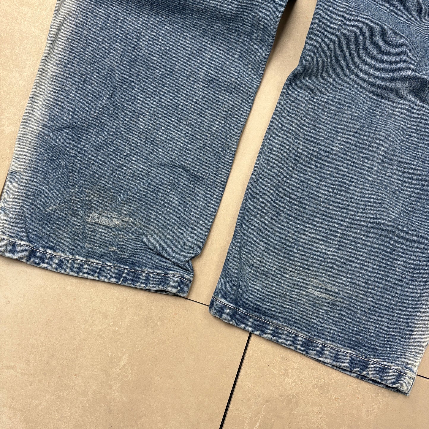 Vintage Karl Kani Blue Embroidered Hip Hop Baggy Jeans - 32