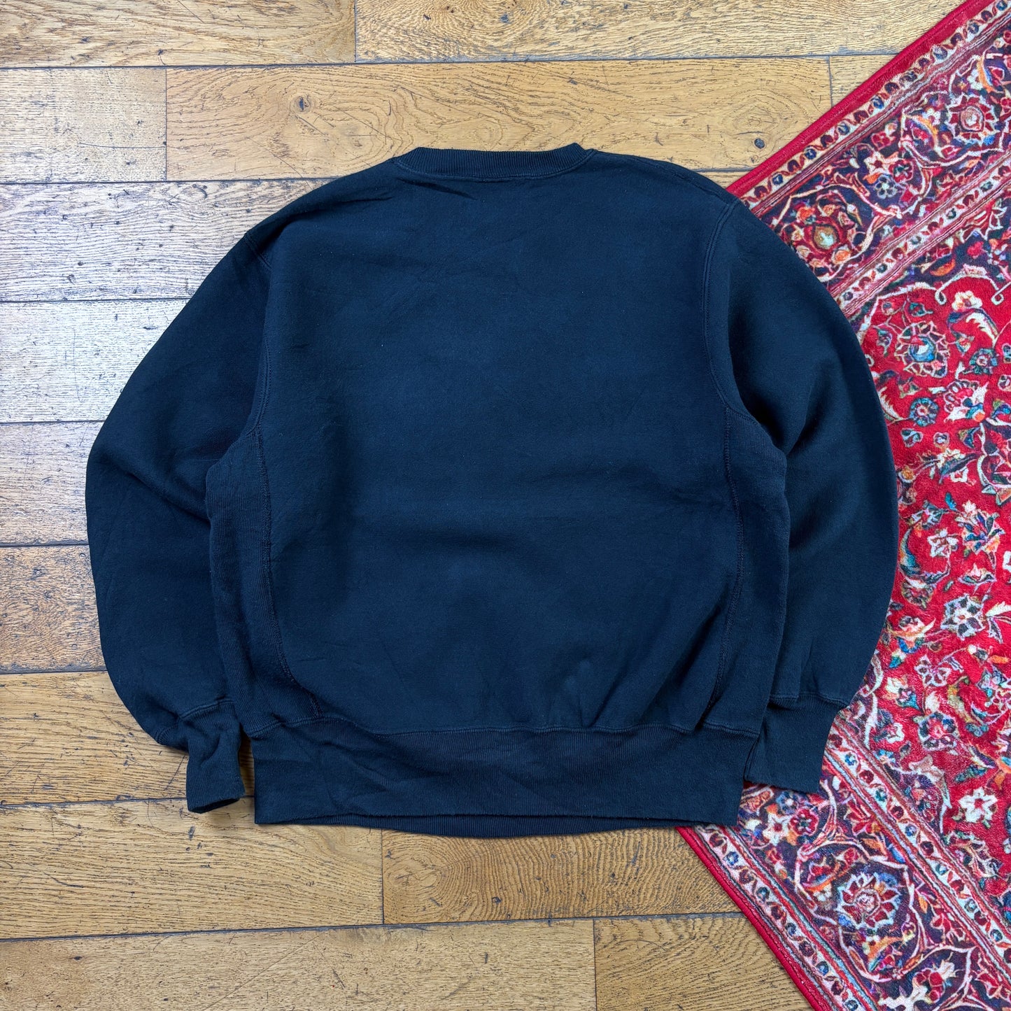 Vintage 90s Lee Black Embroidered Sweatshirt - L