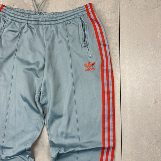 Vintage Adidas Grey Baggy Tracksuit Sweatpants Track Pants Bottoms - S