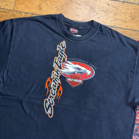 Vintage Harley Davidson Black Eagle Graphic T-Shirt - XL
