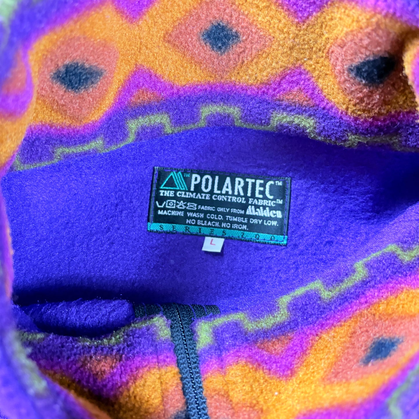 Vintage 90s Trango Purple Fleece Embroidered Sweatshirt - L