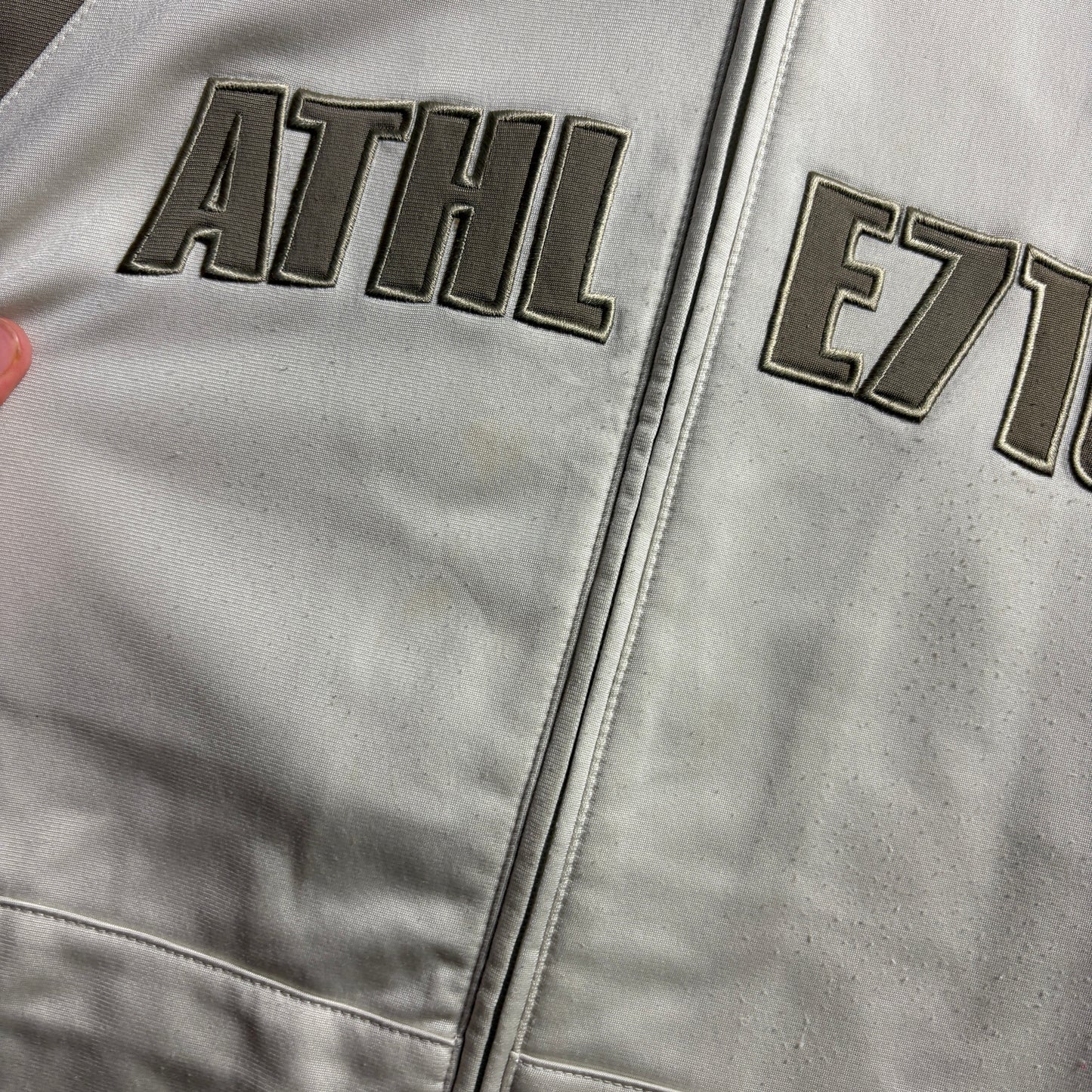 Vintage Nike Y2K 00s Gold Cream Tracksuit Track Jacket - M
