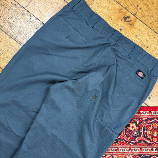 Vintage Dickies 874 Grey Baggy Skate Chino Trousers - 36