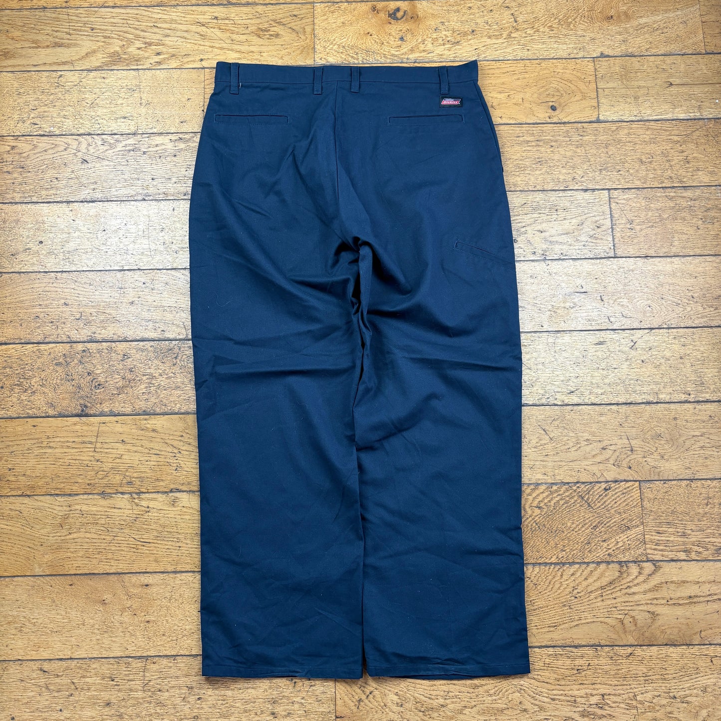 Vintage Dickies 874 Navy Baggy Skate Trousers - 36