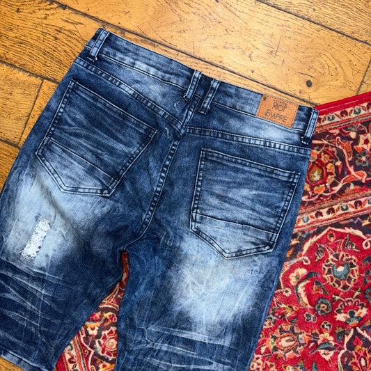 Vintage Blue Denim Shorts - 32