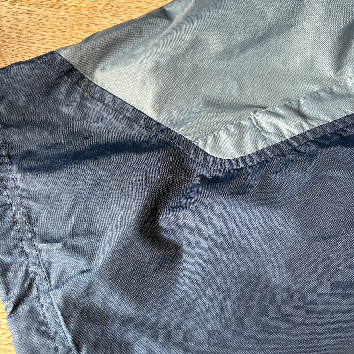 Vintage Nike y2k Swoosh Navy Windbreaker Coat Jacket - 2XL