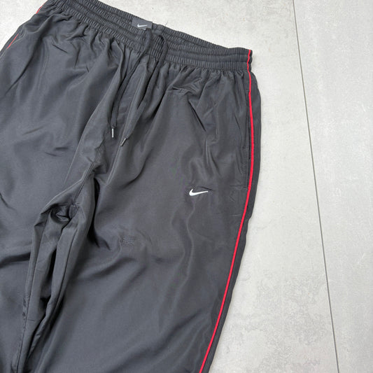 Vintage Nike Black Baggy Tracksuit Sweatpants Track Pants Bottoms - XS