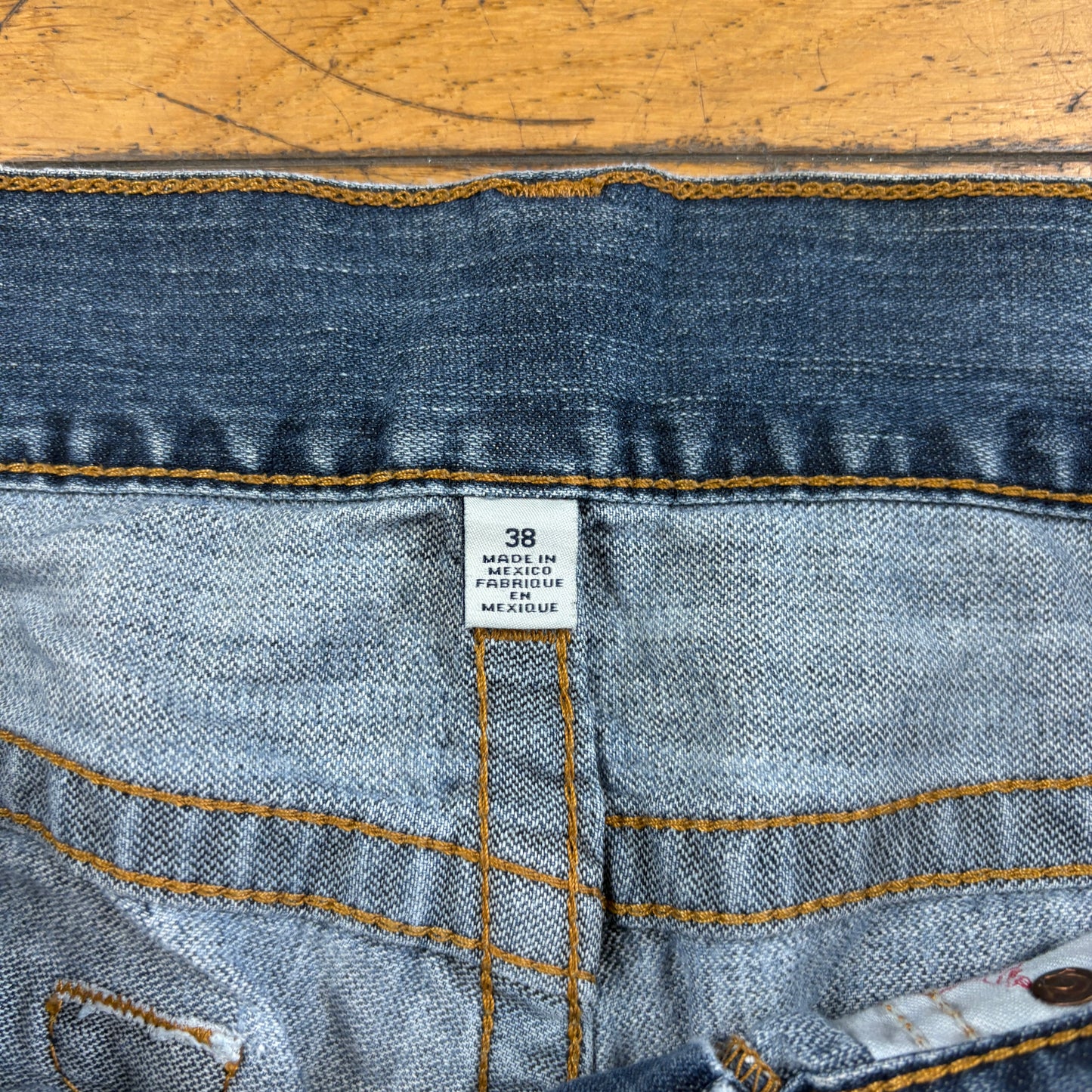 Vintage True Religion Blue Embroidered Y2K Shorts Jorts - 40