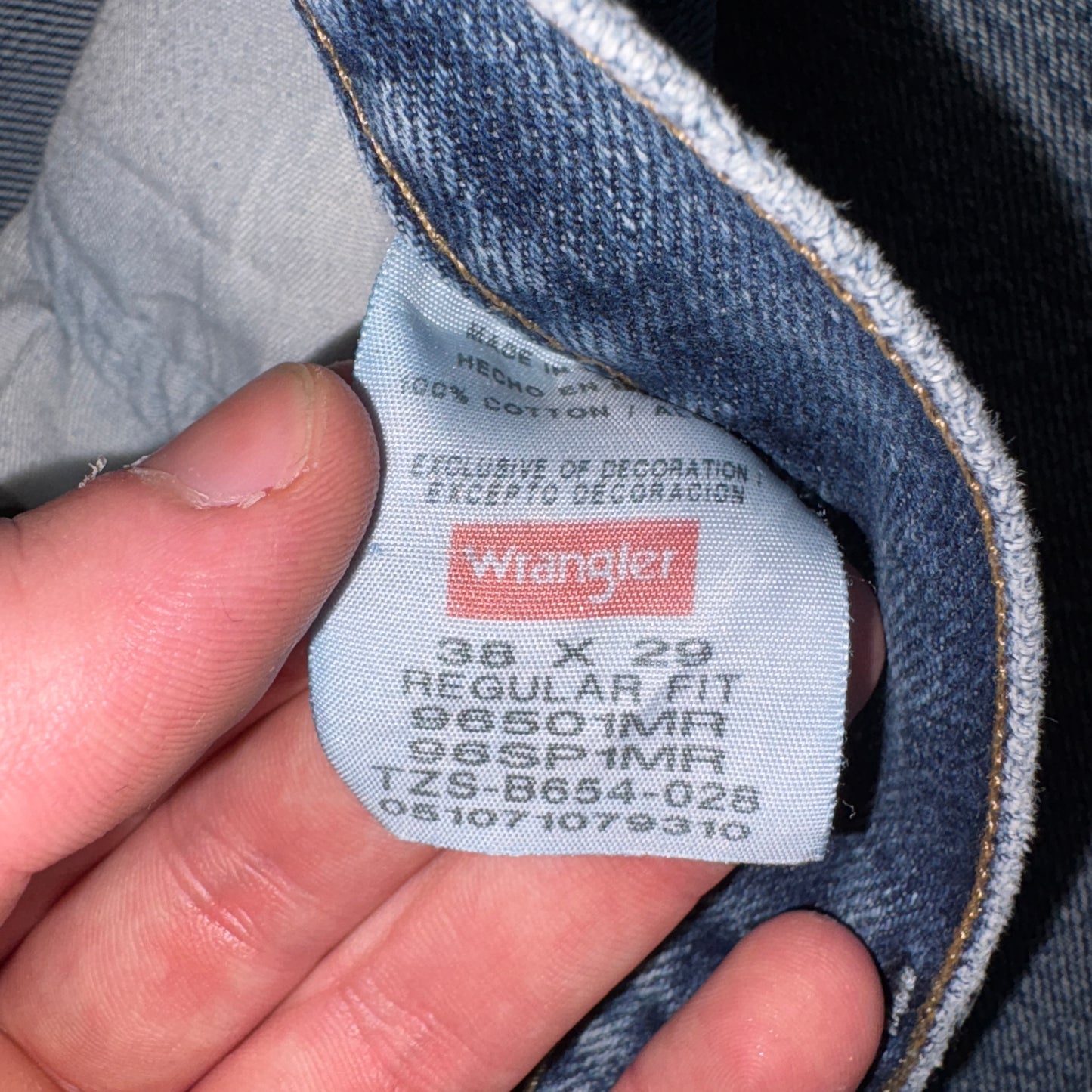 Vintage Wrangler Blue Denim Carpenter Baggy Shorts - 38