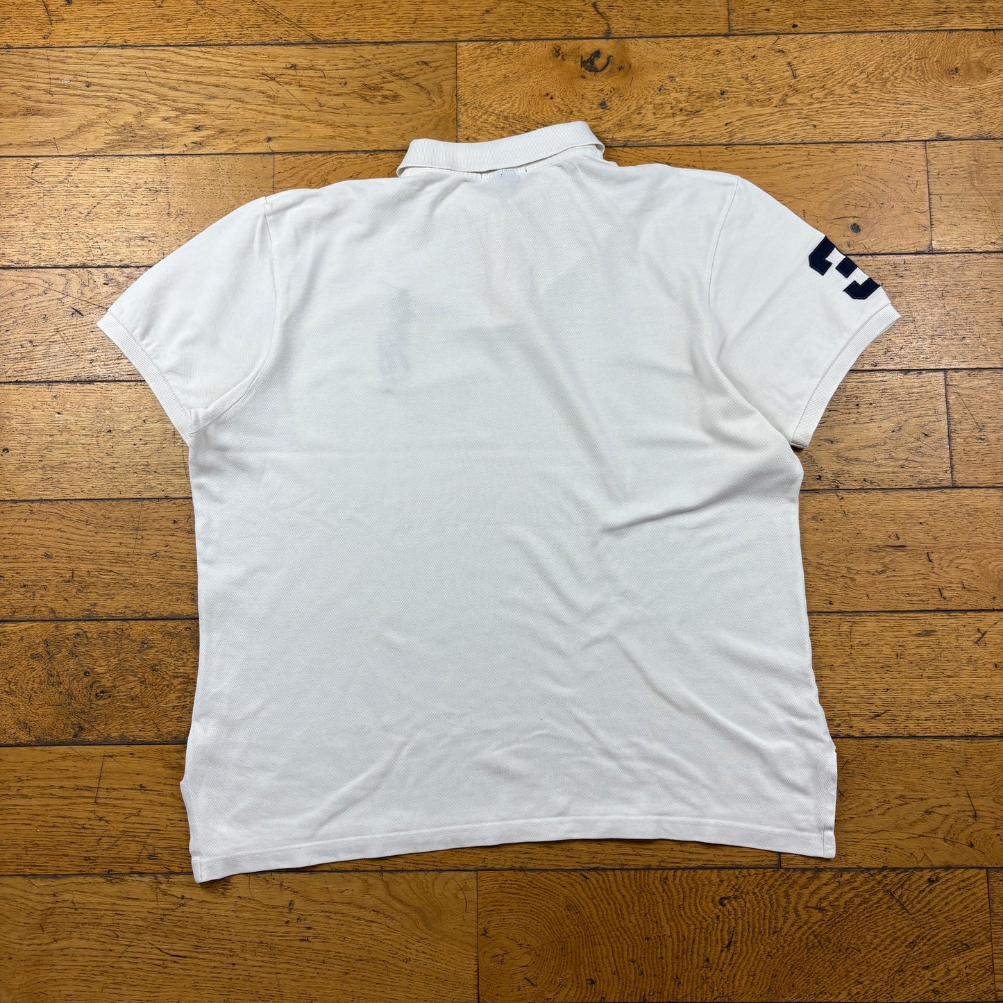Vintage Ralph Lauren Big Pony White Polo T-Shirt - XXL