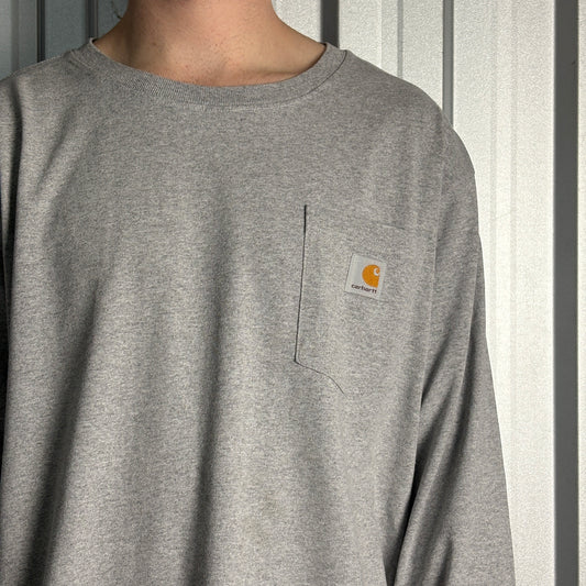 Carhartt Guinness Grey Long Sleeve Pocket T-Shirt - XL