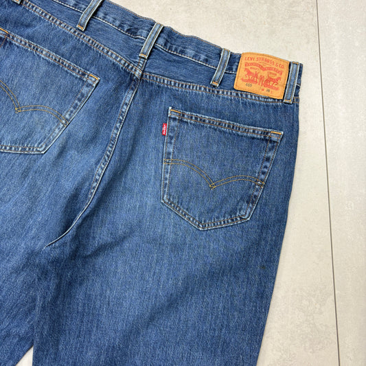 Vintage Levis 469 Baggy Blue Denim Shorts - 38