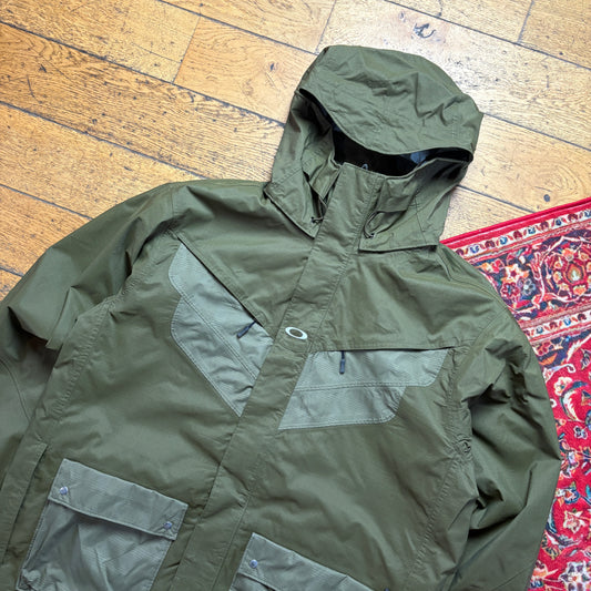 Vintage Oakley Green Ski Technical Jacket Coat - L