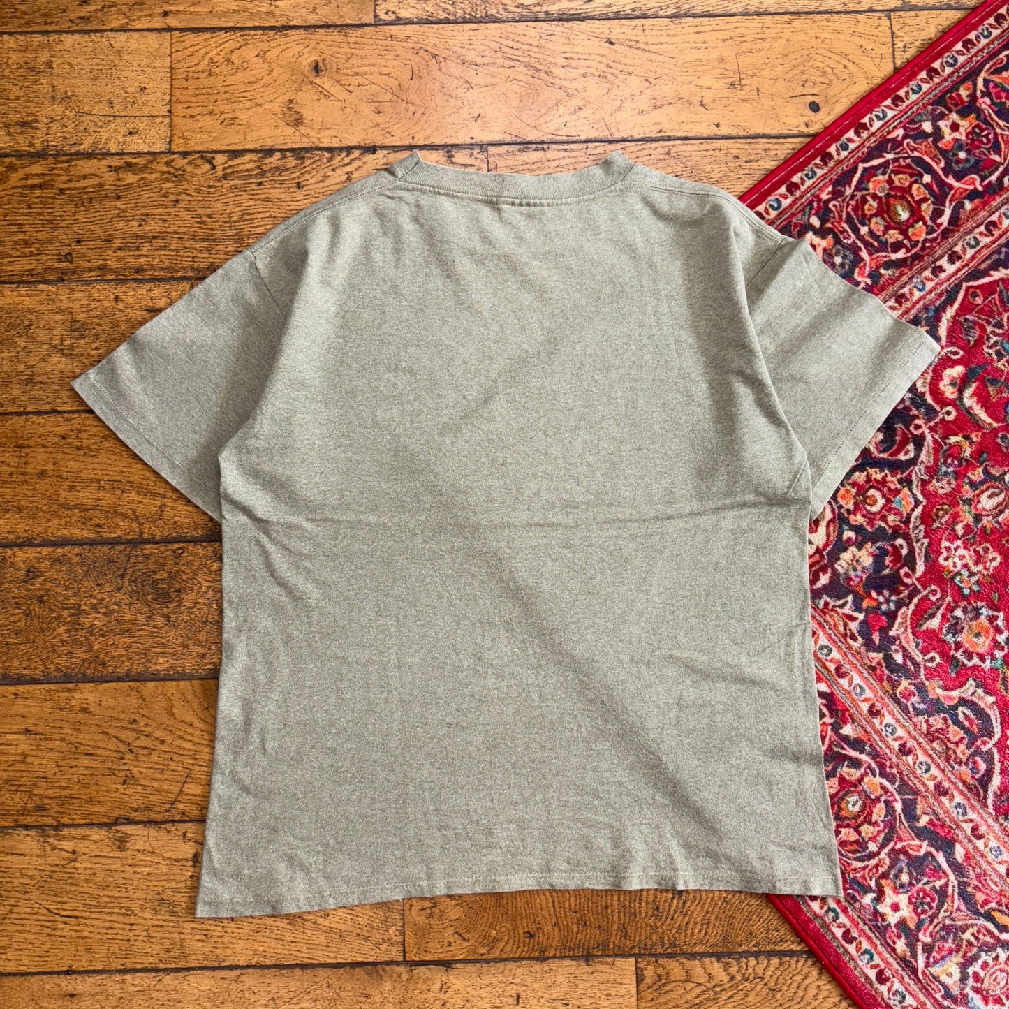 Vintage 90s Green Athletics Single Stitch Graphic T-Shirt - M