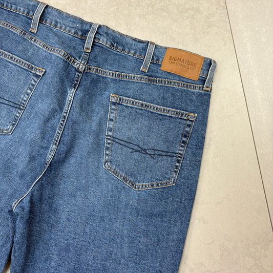 Vintage Levis Baggy Blue Denim Shorts - 40