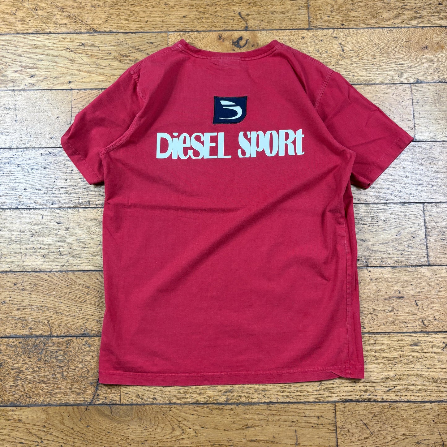 Vintage Diesel Red Graphic T-Shirt - S