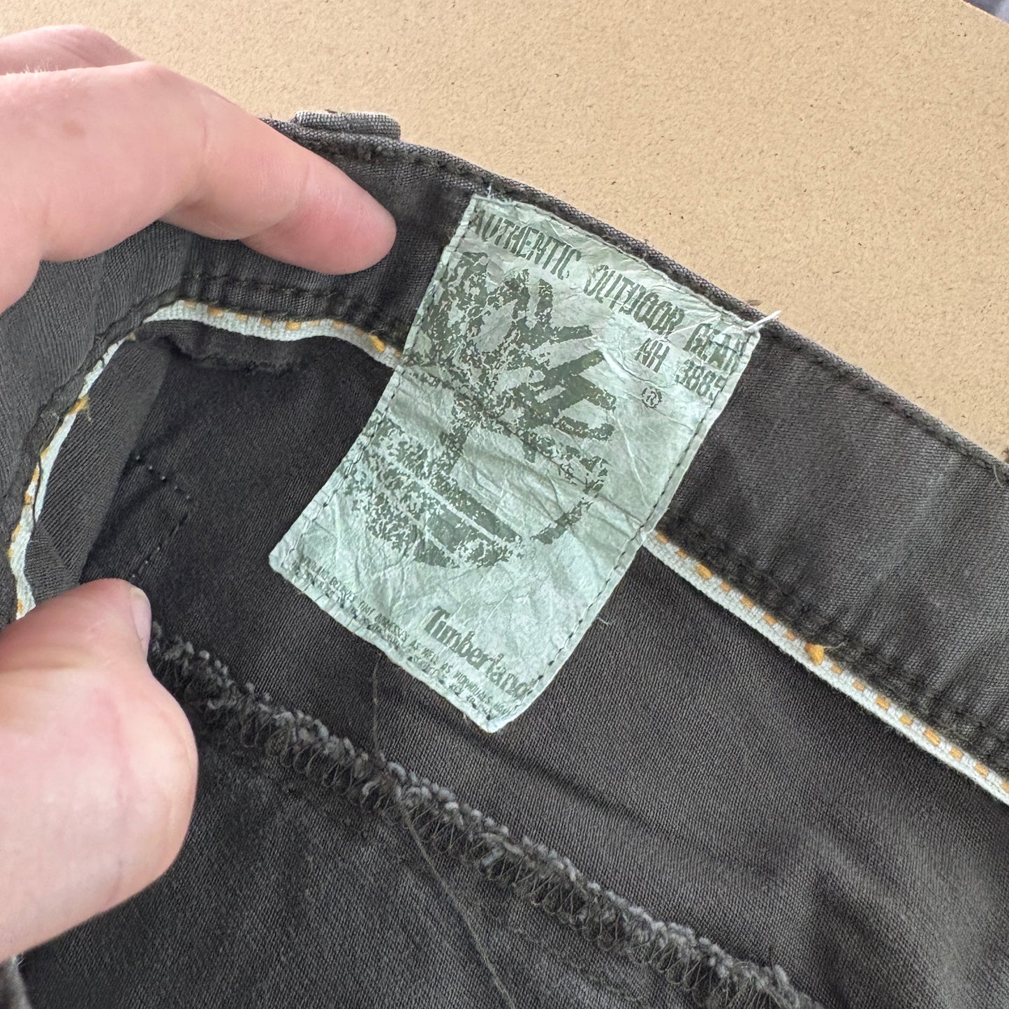 Vintage Timberland Brown Fatigue Y2K Trousers - 31R