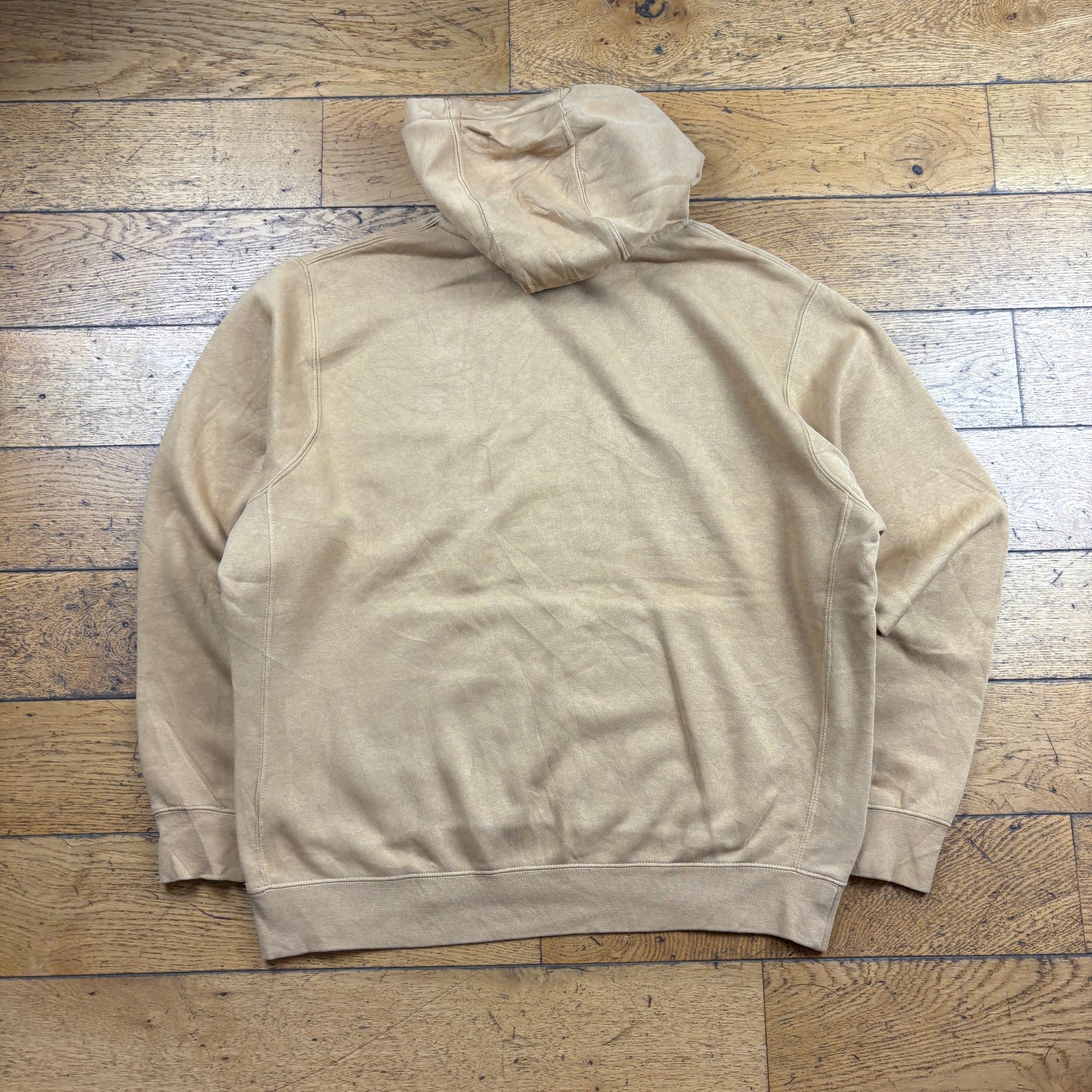 Vintage Nike Brown Embroidered Hoodie Sweatshirt - L