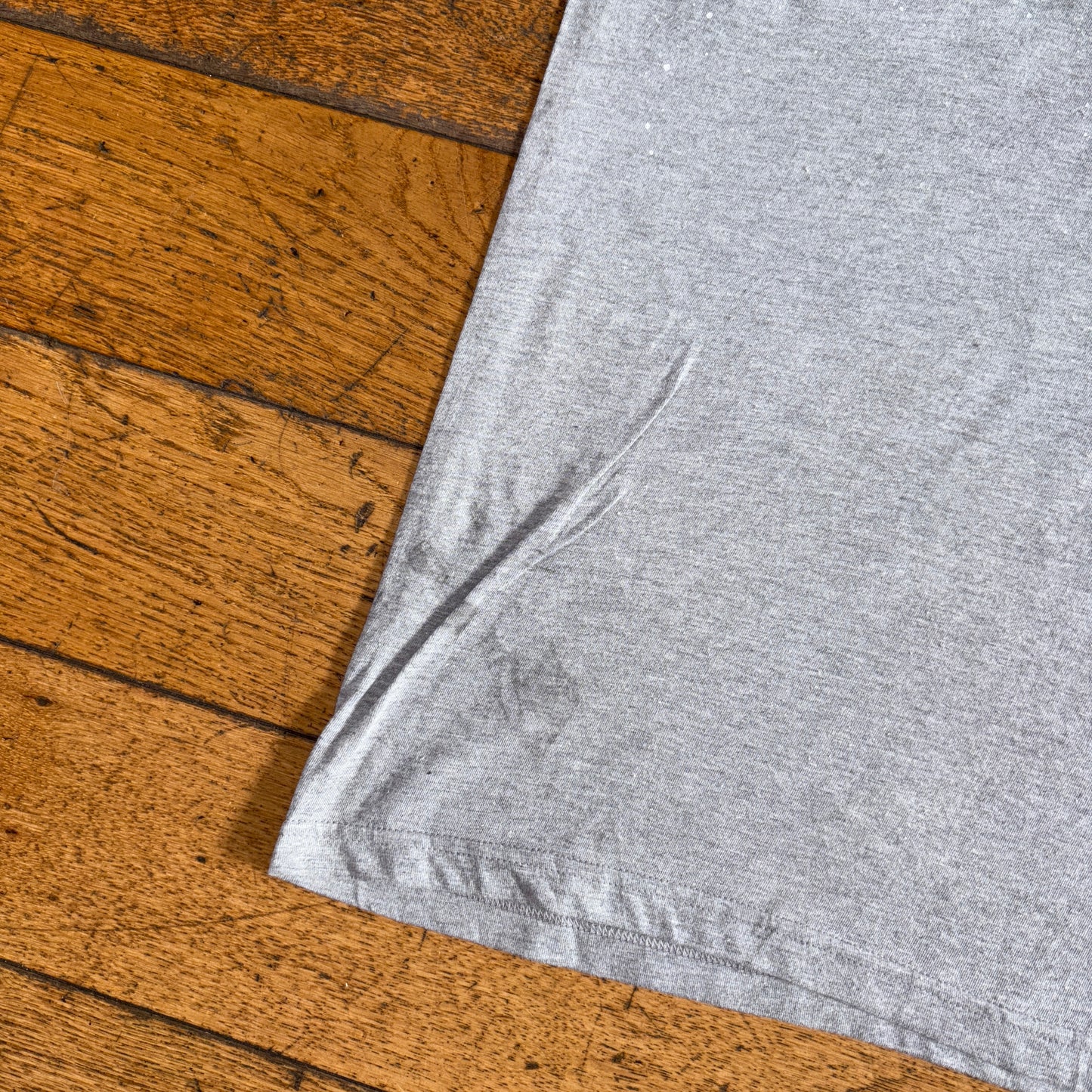 Vintage Stussy Grey Paint Graphic T-Shirt - M