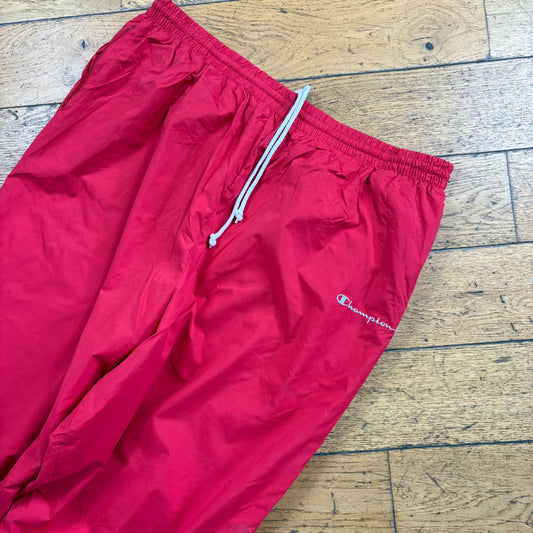 Vintage Champion Red Womens Baggy Tracksuit Sweatpants Track Pants Bottoms - 3XL
