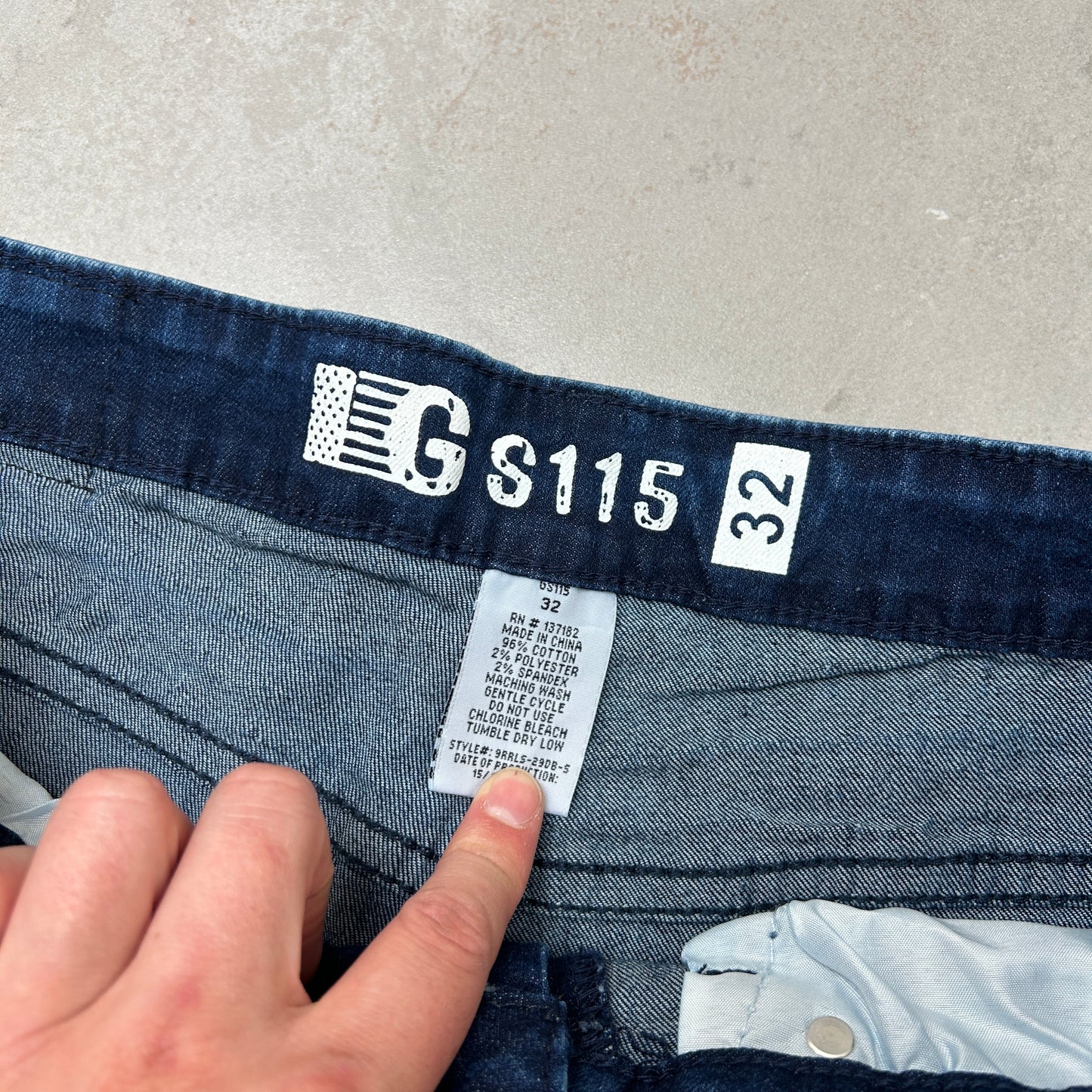 Vintage GS115 Hip Hop Blue Shorts Jorts - 35