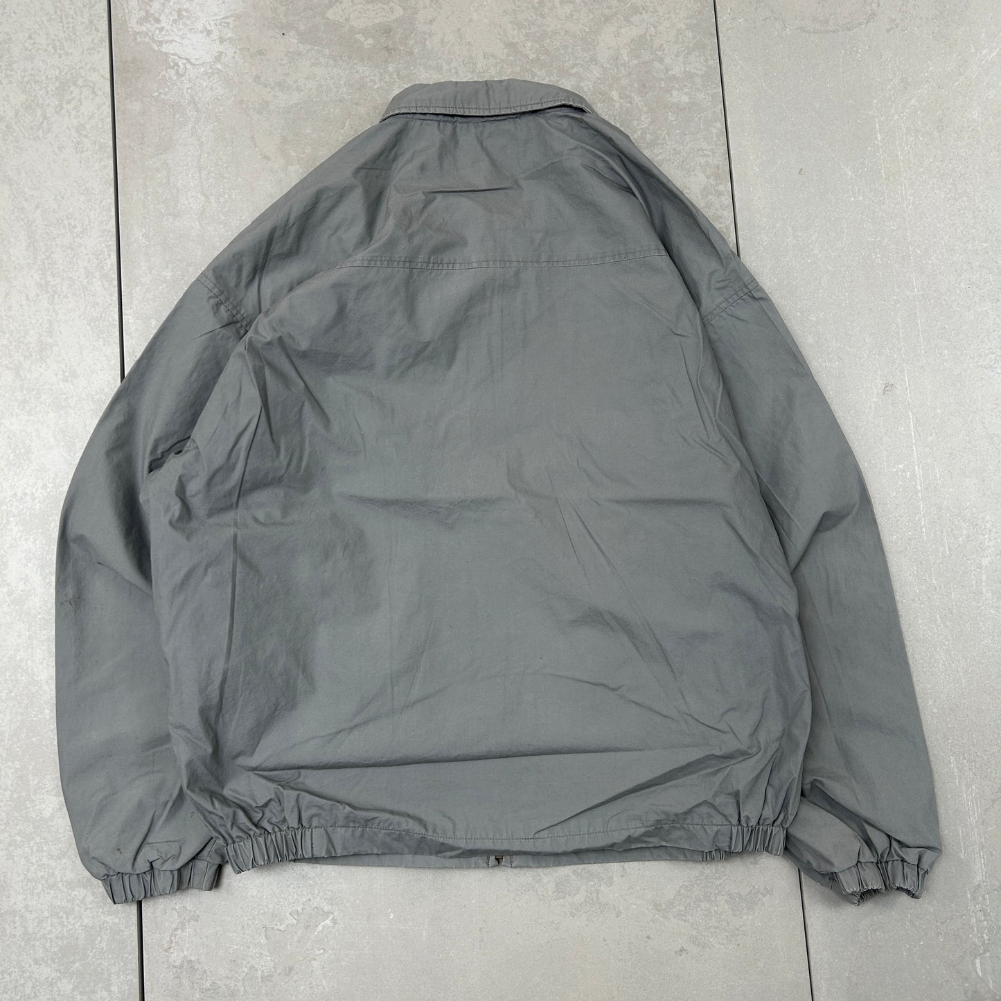 Vintage Columbia Embroidered Grey Harrington Detroit Workwear Jacket - L