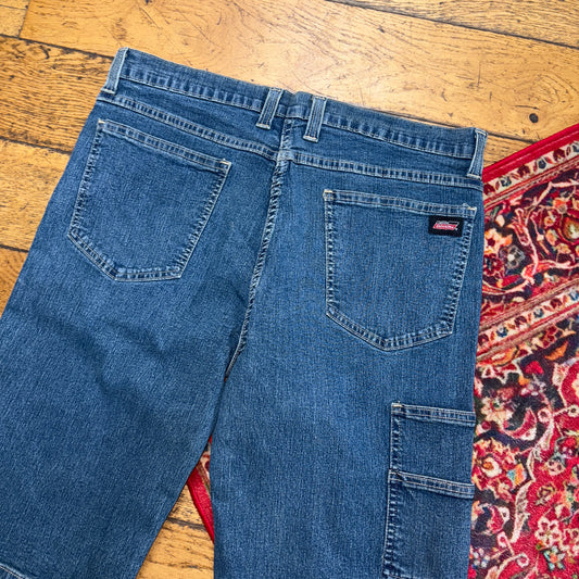 Vintage Dickies Workwear Carpenter Blue Jorts Shorts - 34