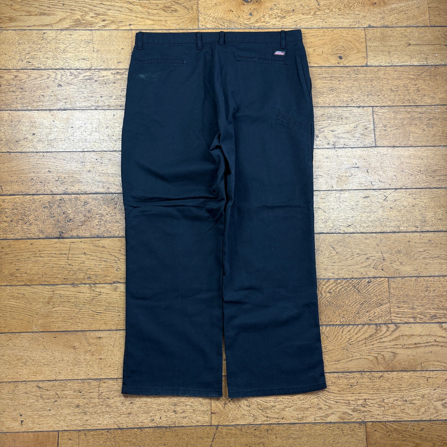 Vintage Dickies 874 Black Baggy Skate Trousers - 38