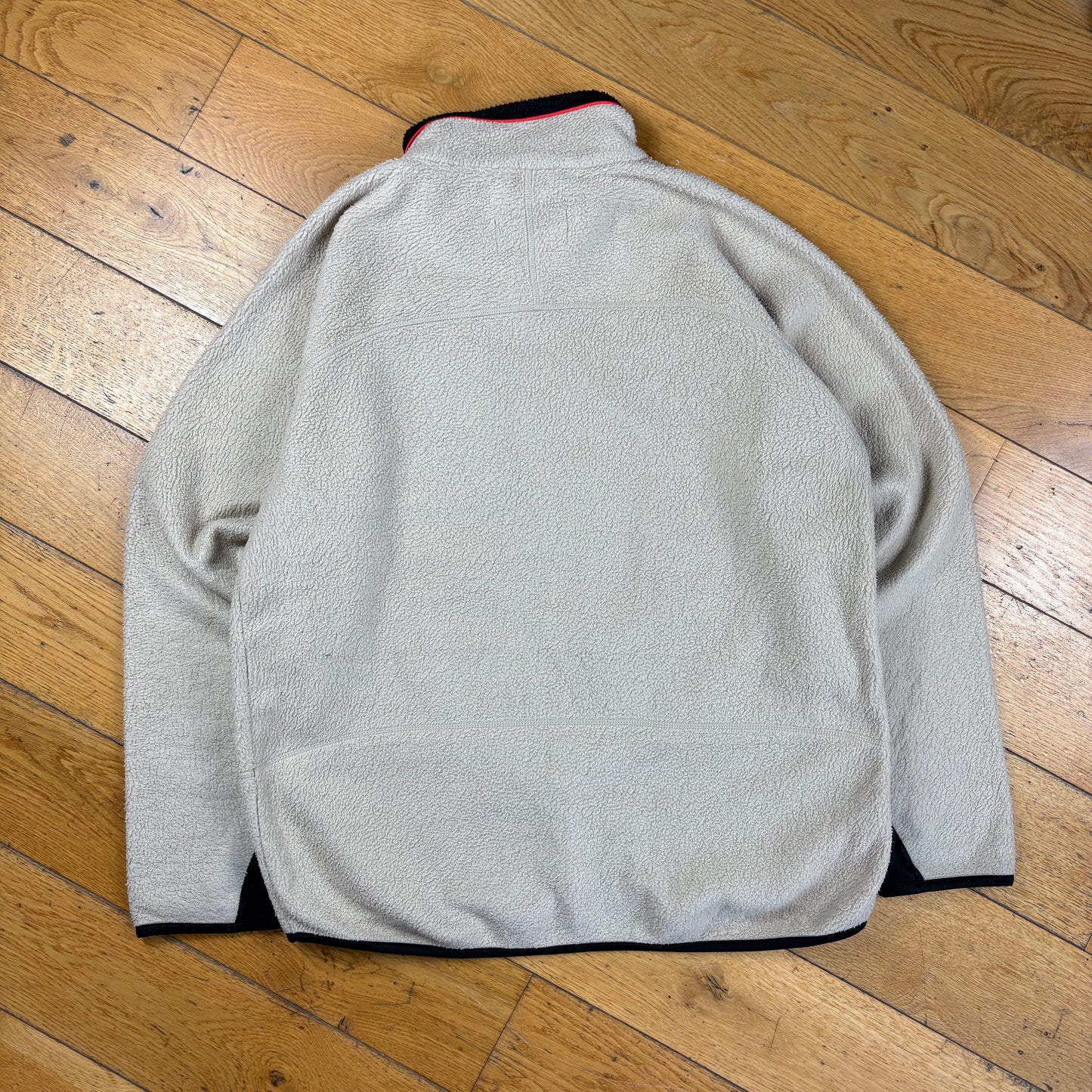 Vintage Fila Cream Embroidered Fleece Sweatshirt - L