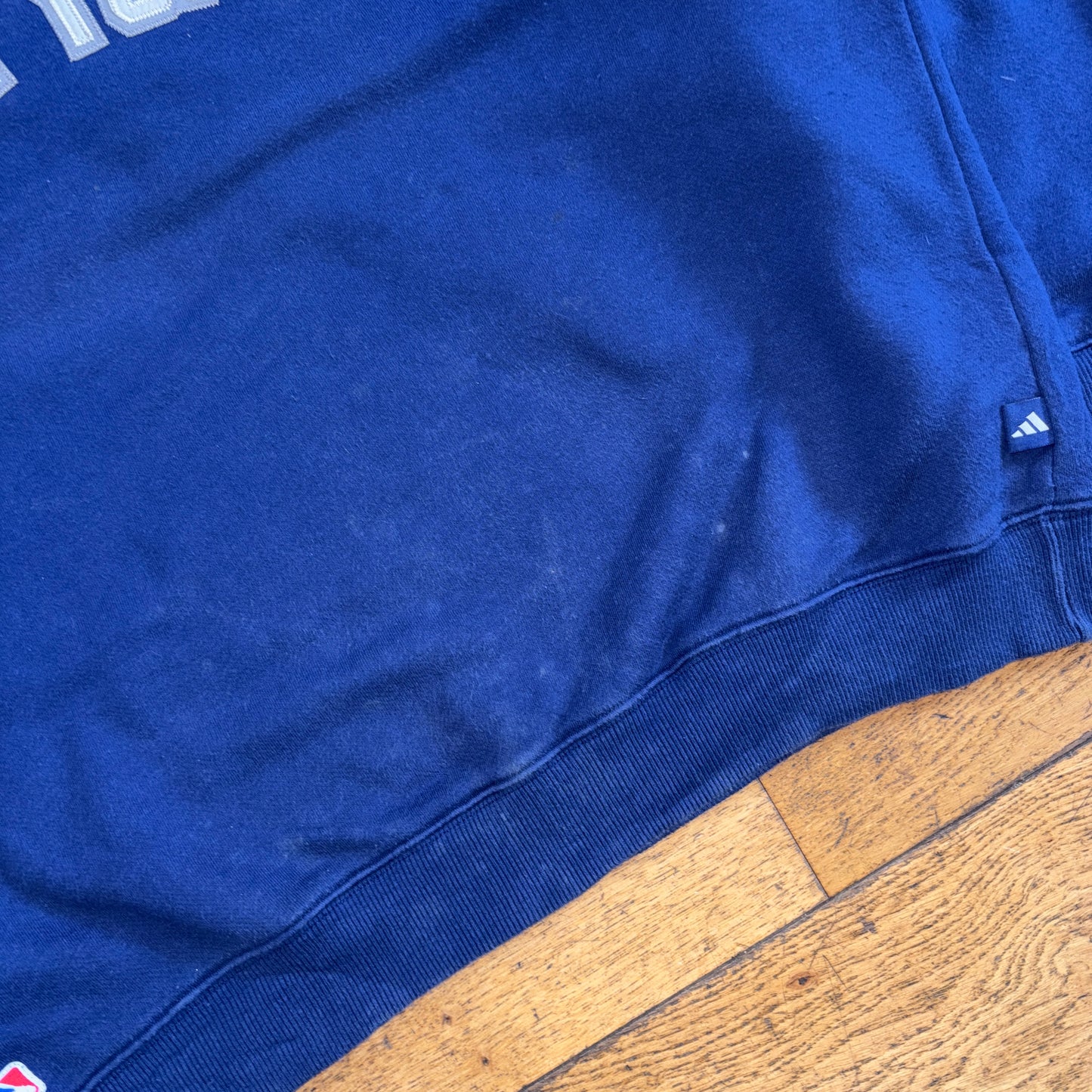 Vintage 90s Adidas New York Yankess Blue MLB NY Embroidered Sweatshirt - L