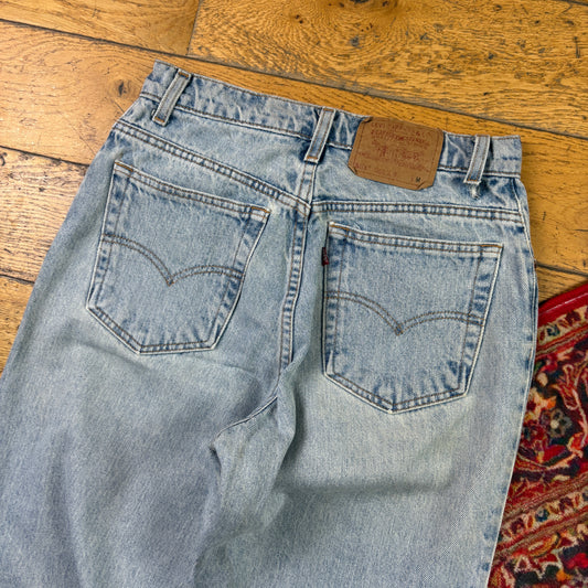 Vintage Levis 551 Tapered Relaxed Blue Denim Jeans - Size 10