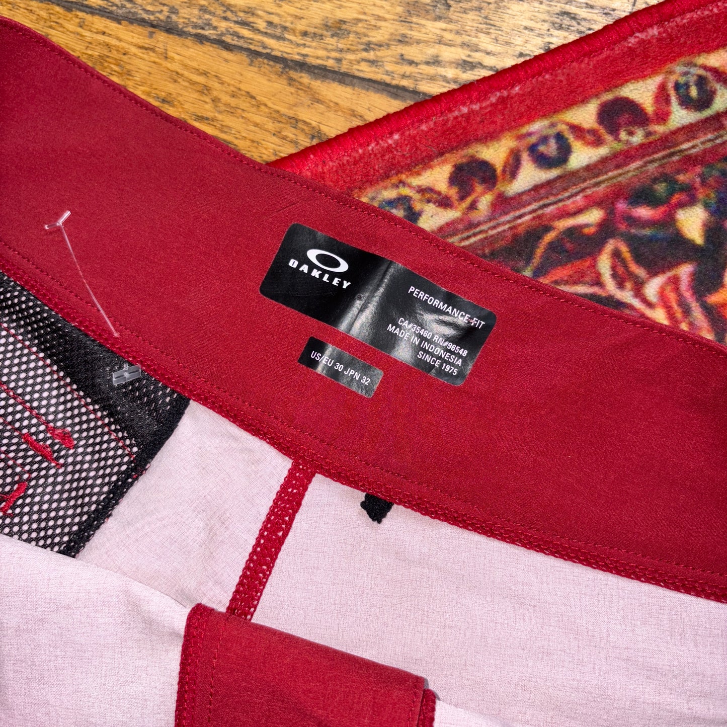 Vintage Oakley Red Board Swimming Trunks Surfwear Shorts Jorts - 32