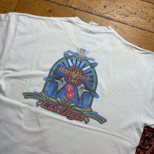 Vintage Hard Rock Cafe Heavyweight White Graphic T-Shirt - XL