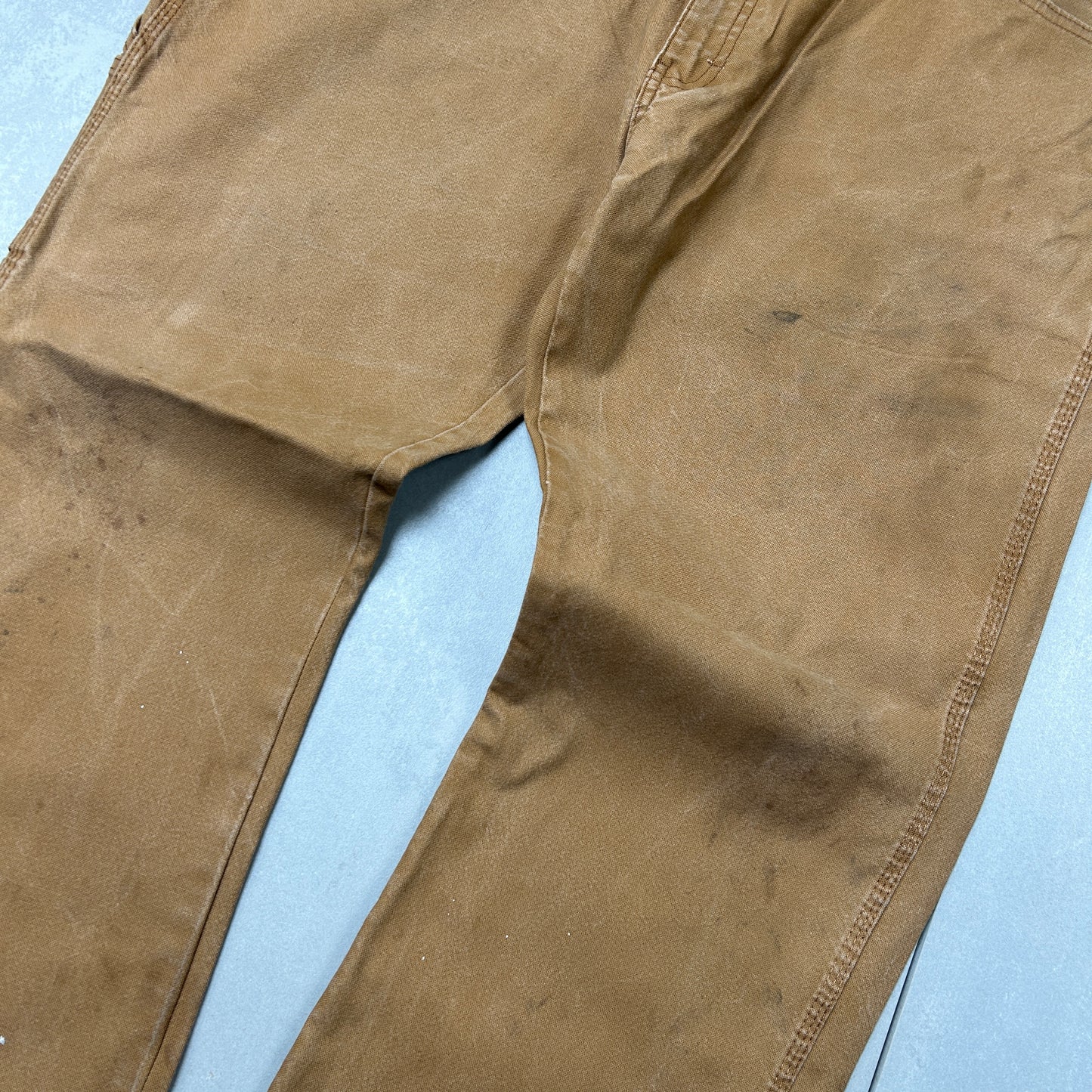 Vintage Dickies Workwear Carpenter Baggy Brown Trousers - 40