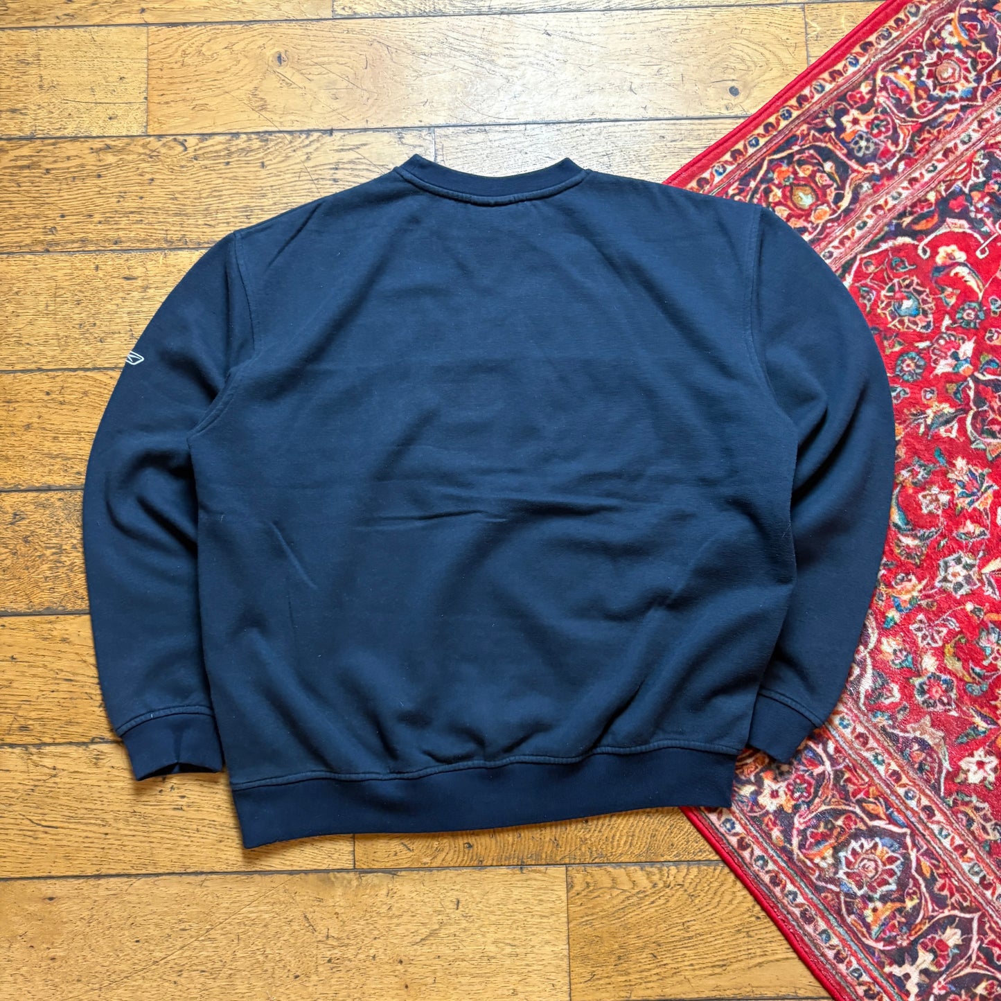 Vintage Reebok Navy Embroidered Sweatshirt - M