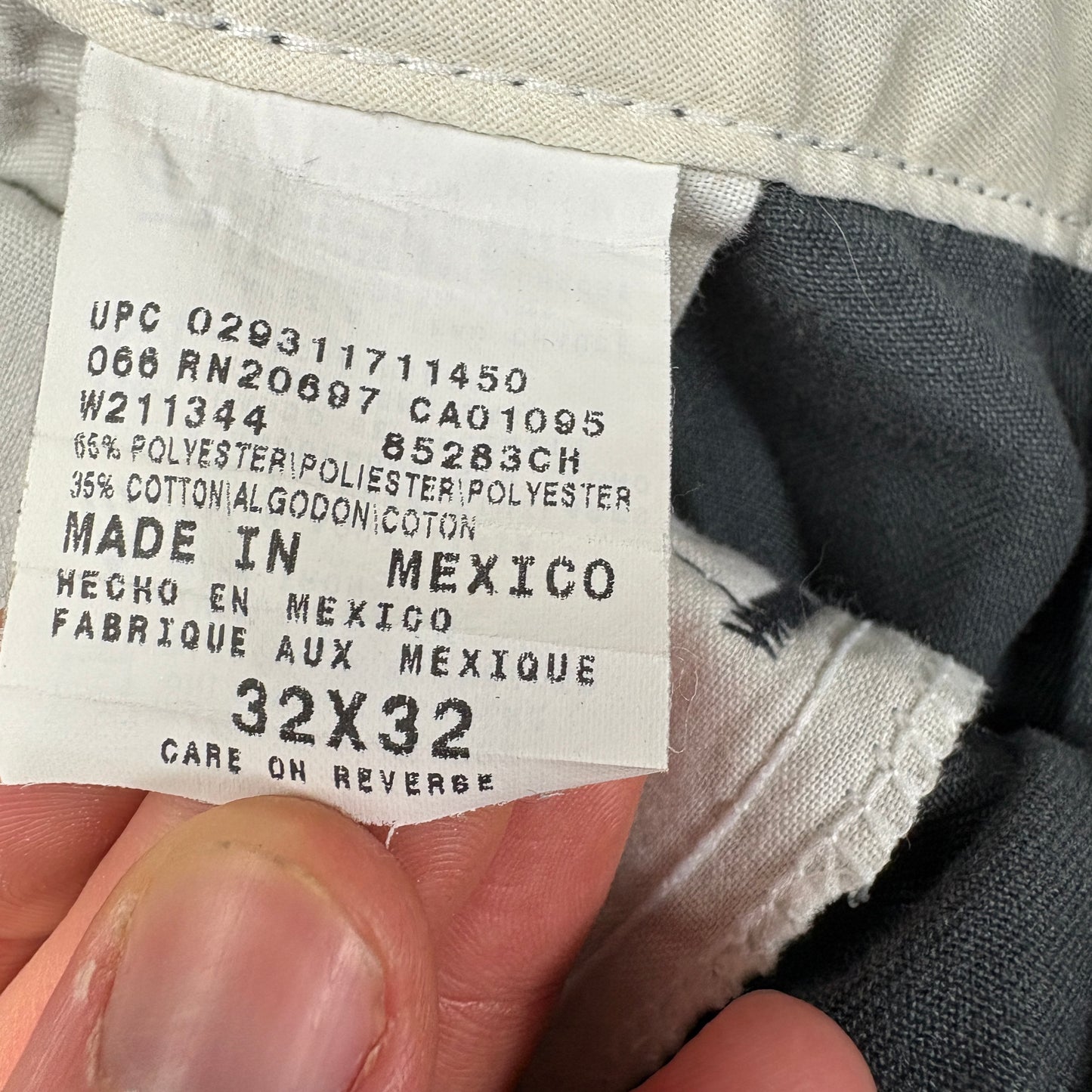 Vintage Dickies 874 Grey Baggy Skate Chino Trousers - 32